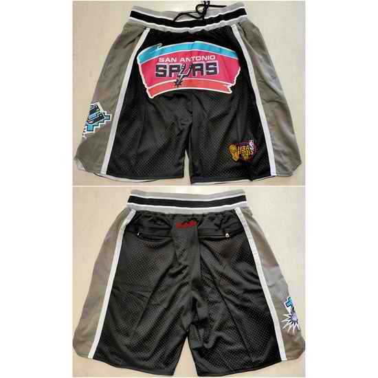 San Antonio Spurs Basketball Shorts 007->nba shorts->NBA Jersey