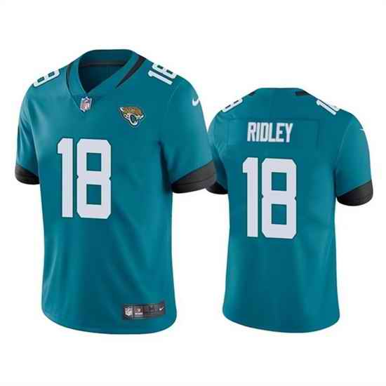 Men Jacksonville Jaguars #18 Calvin Ridley Teal Vapor Untouchable Limited Stitched Jersey->jacksonville jaguars->NFL Jersey