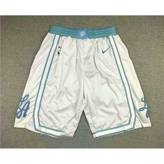 Los Angeles Lakers Basketball Shorts 010->nba shorts->NBA Jersey