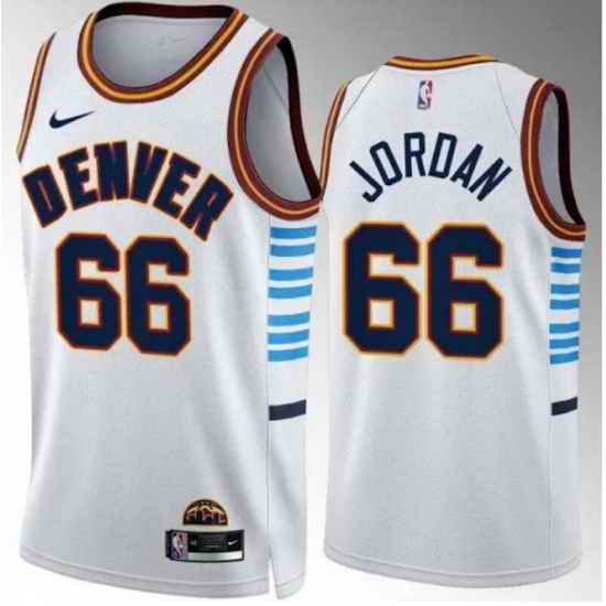 Men Nike Denver Nuggets #66 Jordan White Jersey->philadelphia 76ers->NBA Jersey