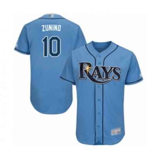 Men's Tampa Bay Rays #10 Mike Zunino Columbia Alternate Flex Base Authentic Collection Baseball Player Jersey->toronto blue jays->MLB Jersey