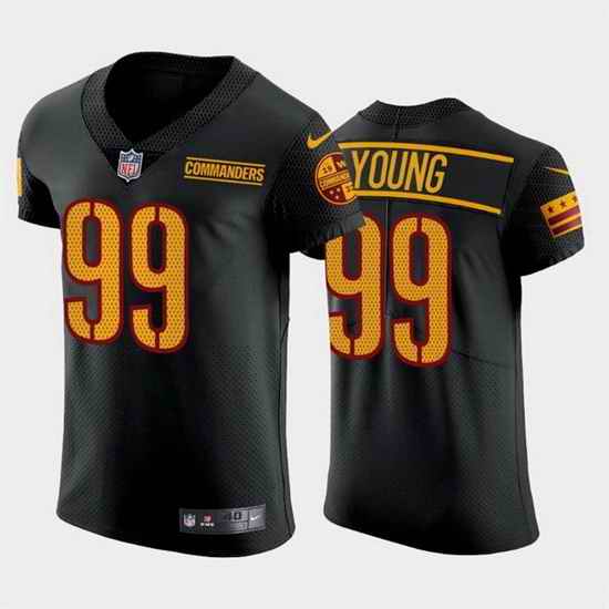 Men Washington Commanders #99 Chase Young Black Elite Stitched jersey->washington commanders->NFL Jersey