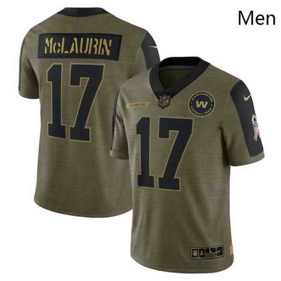 Men's Washington Football Team Terry McLaurin Nike Olive 2021 Salute To Service Limited Player Jersey->youth nfl jersey->Youth Jersey