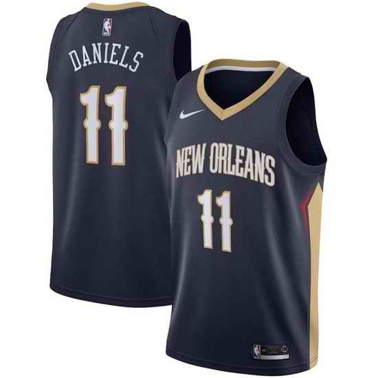 Men New Orleans Pelicans #11 Dyson Daniels Navy Icon Edition Stitched Jersey->san antonio spurs->NBA Jersey