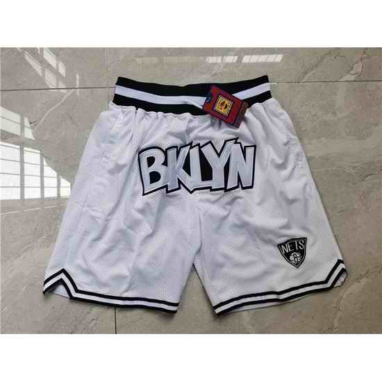 Brooklyn Nets Basketball Shorts 016->nba shorts->NBA Jersey
