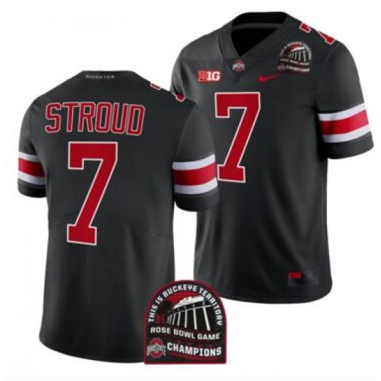 Men's Jersey Ohio State Buckeyes C.J. Stroud Black 2022 Rose Bowl Champions CFP Jersey->2022 canada winter olympic->NHL Jersey