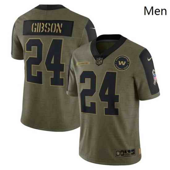 Men's Washington Football Team Antonio Gibson Nike Olive 2021 Salute To Service Limited Player Jersey->tampa bay buccaneers->NFL Jersey