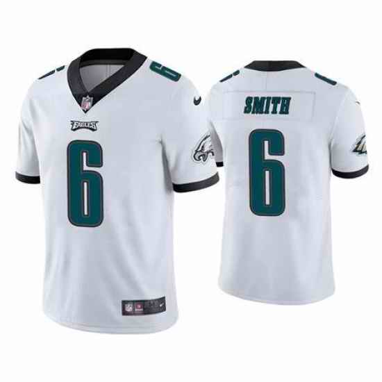 Men Philadelphia Eagles #6 DeVonta Smith White Vapor Untouchable Limited Stitched Jersey->arkansas razorbacks->NCAA Jersey