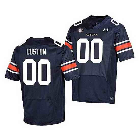 Auburn Tigers Custom Navy Premier Men'S Jersey->->Custom Jersey