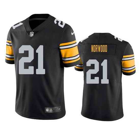 Men Pittsburgh Steelers #21 Tre Norwood Black Vapor Untouchable Limited Stitched Jerse->pittsburgh steelers->NFL Jersey