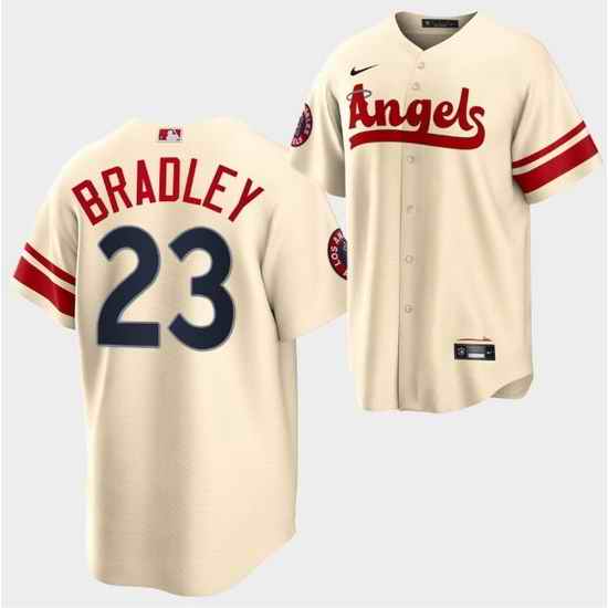 Men Los Angeles Angels #23 Archie Bradley 2022 Cream City Connect Cool Base Stitched Jersey