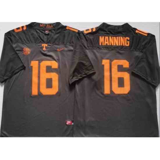 Men Tennessee Volunteers #16 Peyton Manning Grey NCAA Jersey->michigan wolverines->NCAA Jersey