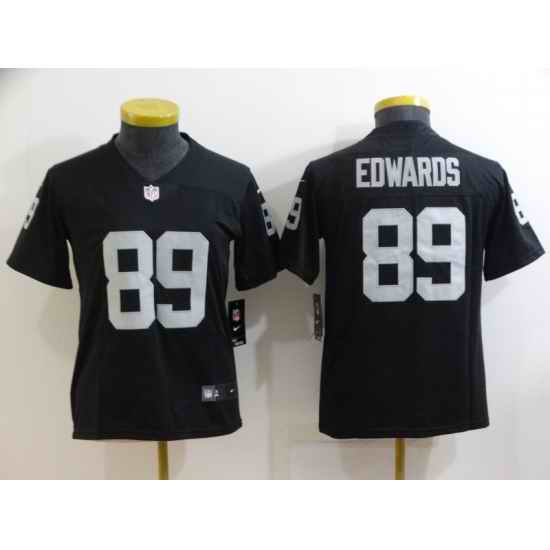 Women Las Vegas Raiders #89 Bryan Edwards Black Team Color Vapor Untouchable Limited Jersey->others->NCAA Jersey