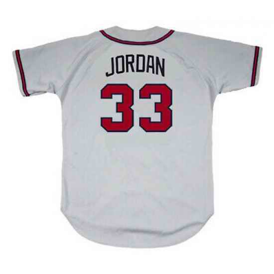 Men Nike Atlanta Braves #33 Brian Jordan White Stitched Cool Base Jersey->arizona diamondbacks->MLB Jersey