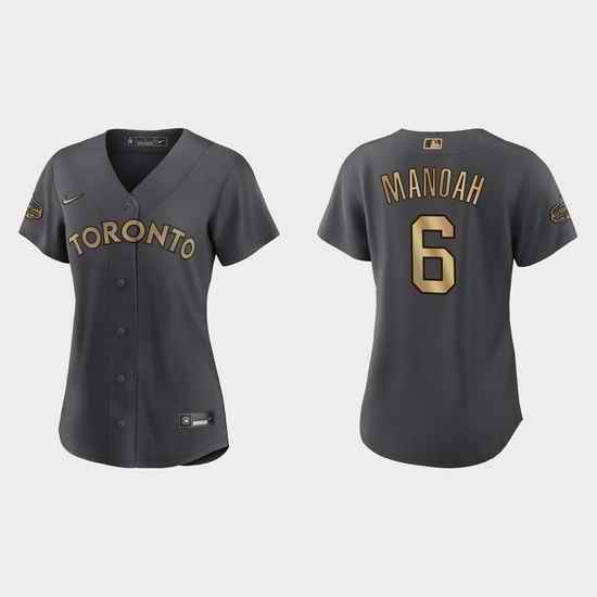 Women Alek Manoah Toronto Blue Jays 2022 Mlb All Star Game Replica Charcoal Jersey->2022 all star->MLB Jersey