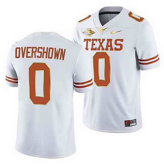 Texas Longhorns Demarvion Overshown White 2021 Red River Showdown Men Jersey->texas longhorns->NCAA Jersey