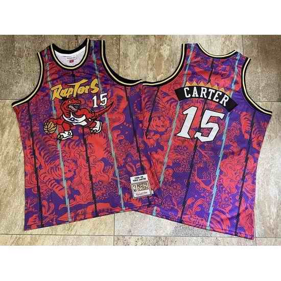Raptors #15 Vince Carter Purple 1998 99 Hardwood Classics Jerseys
