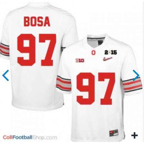 Joey Bosa OSU #97 Diamond Quest 2015 Patch NCAA Jersey->notre dame fighting irish->NCAA Jersey