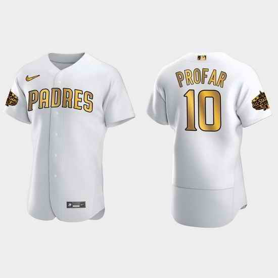 Men San Diego Padres Jurickson Profar 2022 Mlb All Star Game White Gold Men Jersey->2022 all star->MLB Jersey