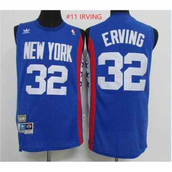 Men Adidas Nets #11 Kyrie Irving Classic Edition Stitched Basketball Jersey Blue->toronto raptors->NBA Jersey