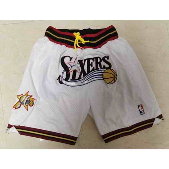 Philadelphia 76ers Basketball Shorts 003->nba shorts->NBA Jersey