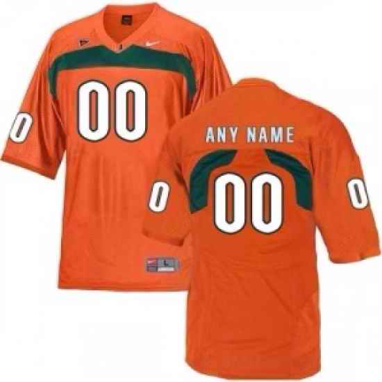 NCAA Miami Customized Jersey->customized ncaa jersey->Custom Jersey