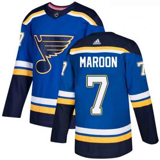 Youth Adidas St Louis Blues #7 Patrick Maroon Authentic Royal Blue Home NHL Jersey