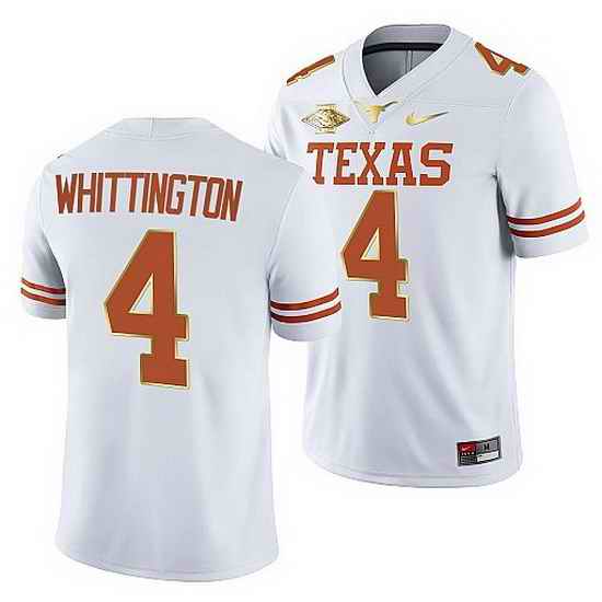 Texas Longhorns Jordan Whittington White 2021 Red River Showdown Men Jersey->texas longhorns->NCAA Jersey