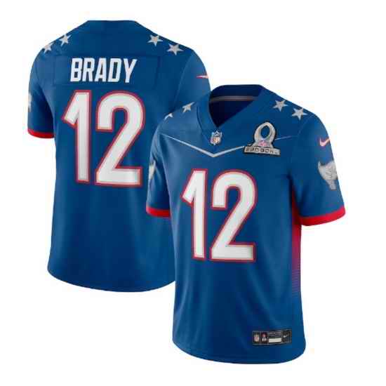 Men 2022 NFL Pro Bowl Tampa Bay Buccaneers #12 Tom Brady NFC Blue Jersey->baltimore ravens->NFL Jersey