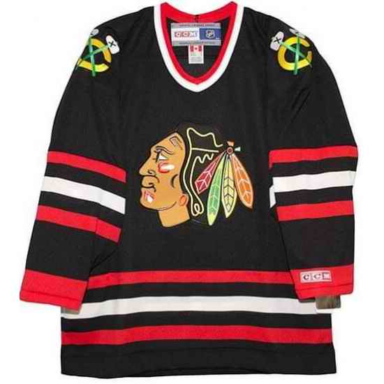 Men Chicago Blackhawks Blank CCM Stitched jersey->tennessee volunteers->NCAA Jersey