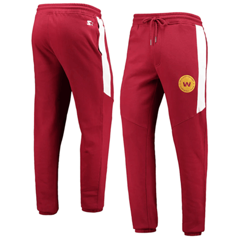 Men's Washington Commanders Starter Red/White Goal Post Fleece Pants->tampa bay buccaneers->NFL Jersey