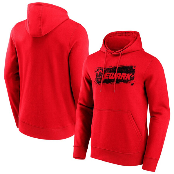 Men's New Jersey Devils Red Hometown Graphic Hoodie->new jersey devils->NHL Jersey