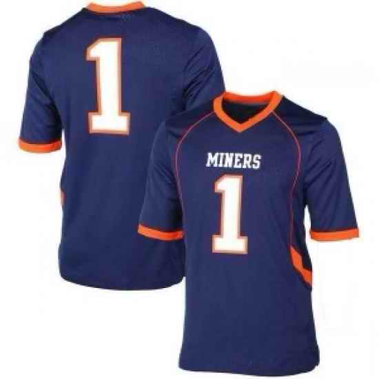 Miners #1 Navy Blue Jersey->dallas cowboys->NFL Jersey