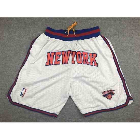 New York Knicks Basketball Shorts 009->nba shorts->NBA Jersey