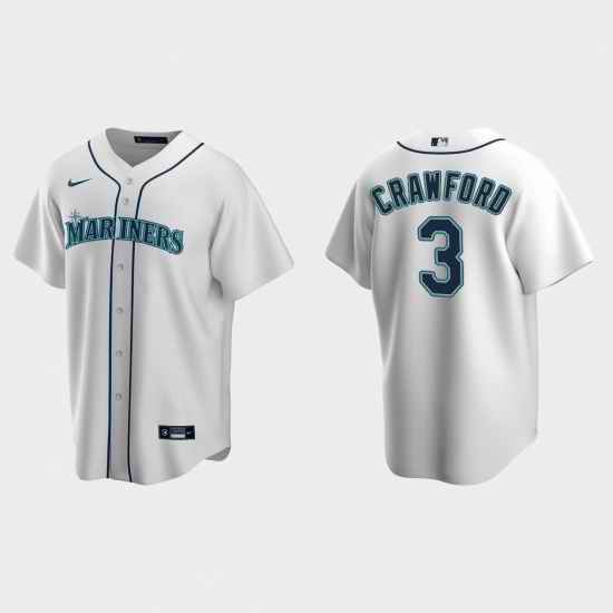 Men Seattle Mariners #3 J P  Crawford White Cool Base Stitched Jersey->seattle mariners->MLB Jersey