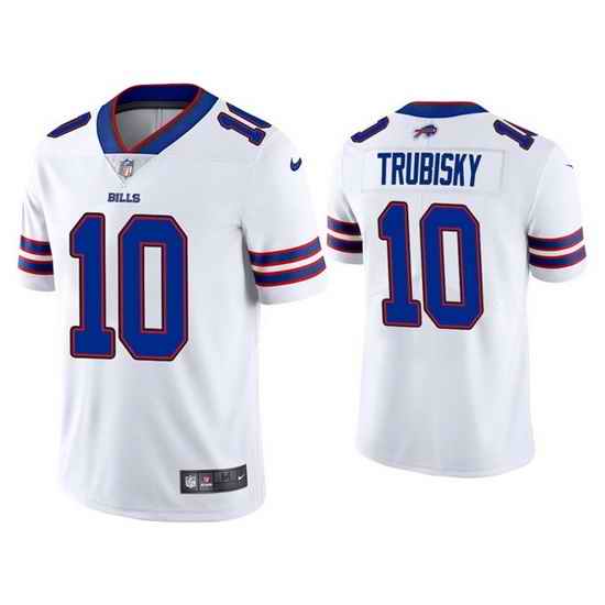 Youth Buffalo Bills #10 Mitchell Trubisky White Vapor Untouchable Limited Stitched Jersey->youth nfl jersey->Youth Jersey