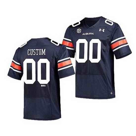 Auburn Tigers Custom Navy Replica Men'S Jersey 0->->Custom Jersey