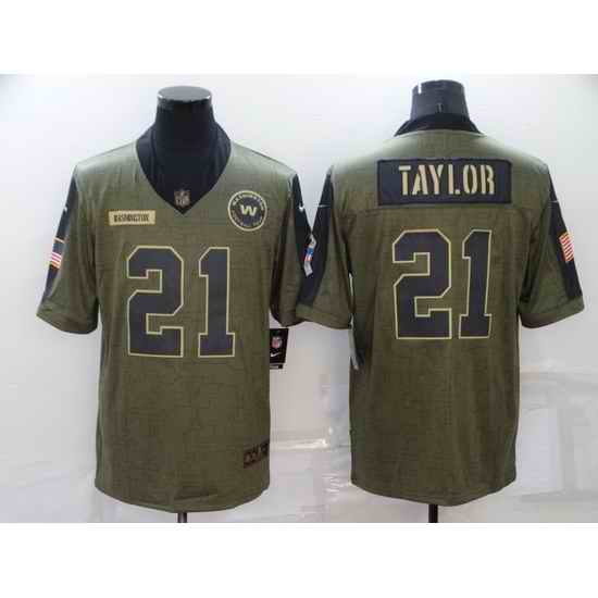 Men's Nike Washington Football Team #21 Sean Taylor 2021 Salute To Service Limited Jersey->las vegas raiders->NFL Jersey