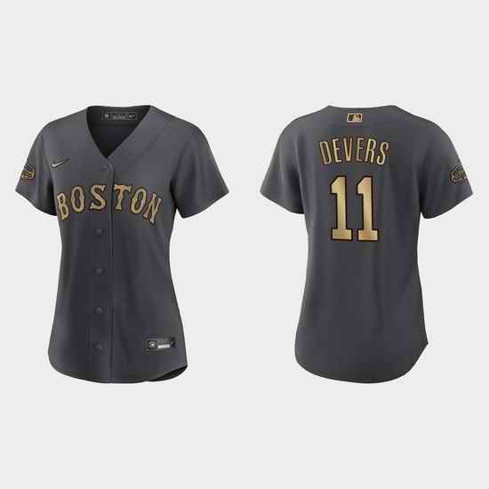 Women Rafael Devers Boston Red Sox 2022 Mlb All Star Game Replica Charcoal Jersey->2022 all star->MLB Jersey