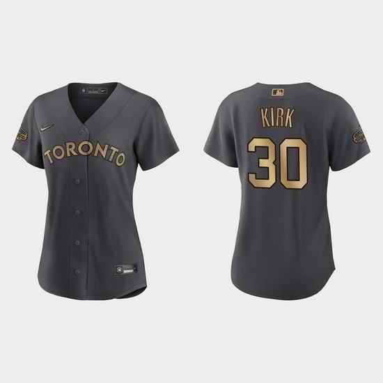 Women Alejandro Kirk Toronto Blue Jays 2022 Mlb All Star Game Replica Charcoal Jersey->2022 all star->MLB Jersey