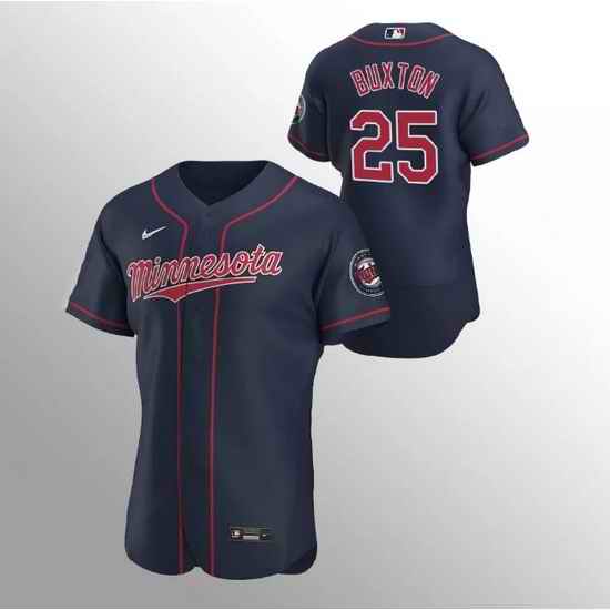 Men Minnesota Twins #25 Byron Buxton Navy Flex Base Stitched Jerseys->minnesota twins->MLB Jersey