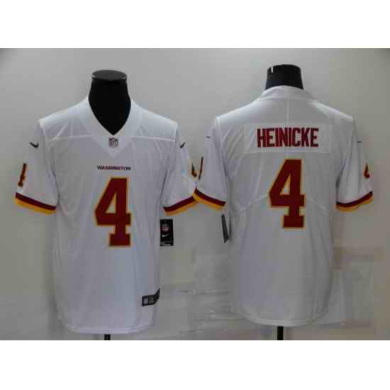 Men Washington Football Team #4 Taylor Heinicke White Nike Burgundy Limited Jersey->pittsburgh steelers->NFL Jersey