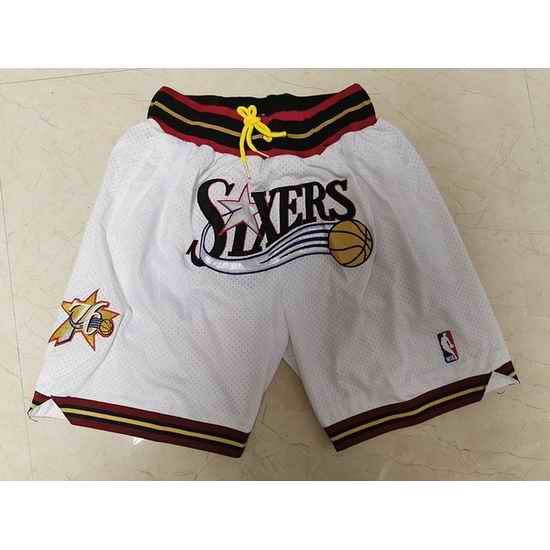 Philadelphia 76ers Basketball Shorts 006->nba shorts->NBA Jersey