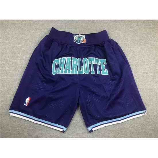 Charlotte Hornets Basketball Shorts 002->nba shorts->NBA Jersey