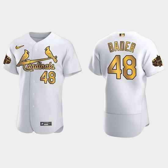 Men St.Louis Cardinals Harrison Bader 2022 Mlb All Star Game White Gold Men Jersey->2022 all star->MLB Jersey