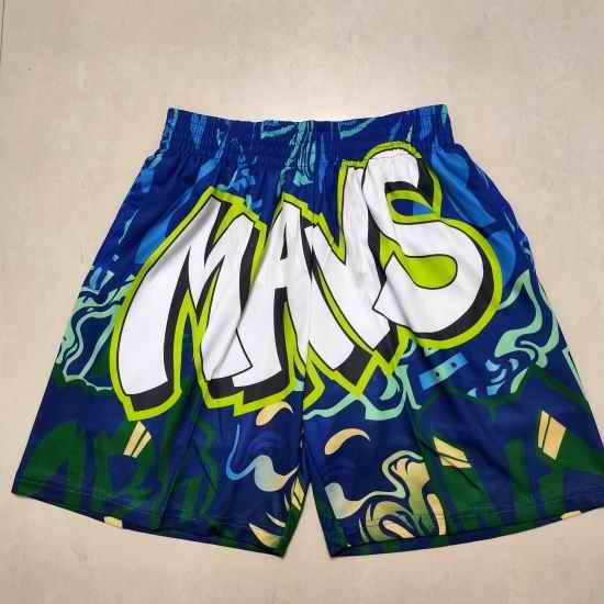 Dallas Mavericks Basketball Shorts 009->nba shorts->NBA Jersey