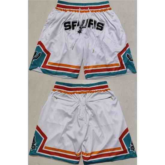 San Antonio Spurs Basketball Shorts 010->nba shorts->NBA Jersey