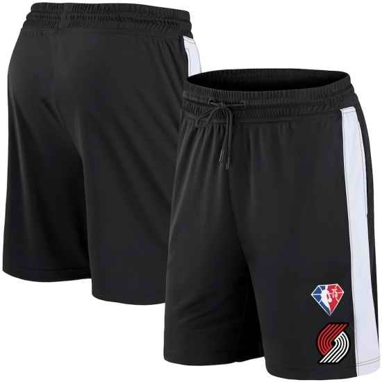 Men Portland Trail Blazers Black Shorts->nba shorts->NBA Jersey