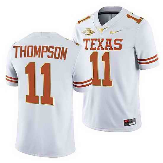 Texas Longhorns Casey Thompson White 2021 Red River Showdown Men Jersey->texas longhorns->NCAA Jersey