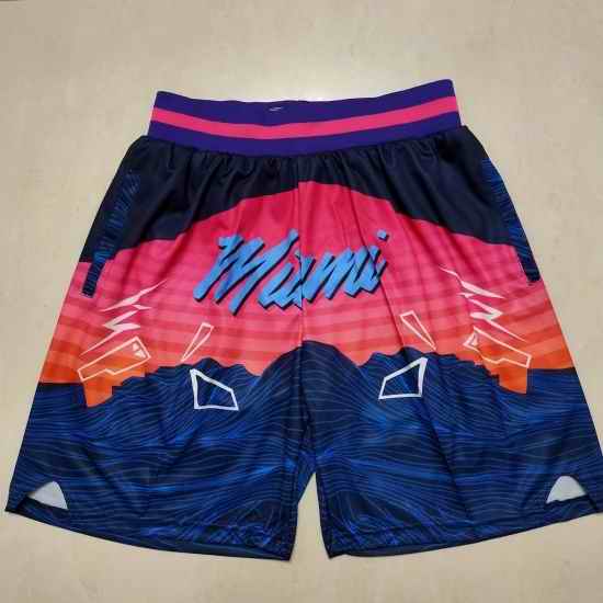 Miami Heat Basketball Shorts 030->nba shorts->NBA Jersey